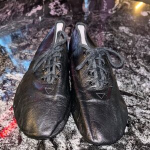 Ladies Jazz Oxfords Black Size 7.5